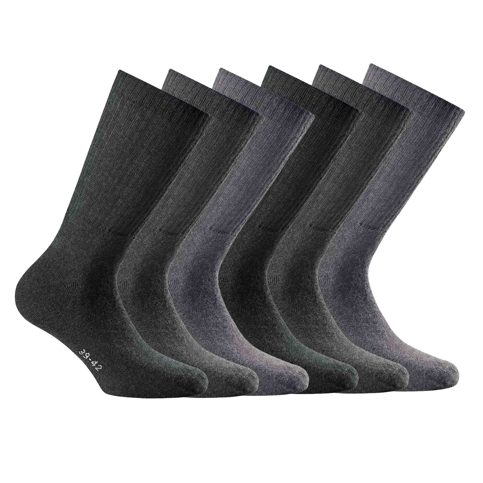 Rohner Basic Unisex Sports Socks, 6-pack - Basic Sport, solid color
