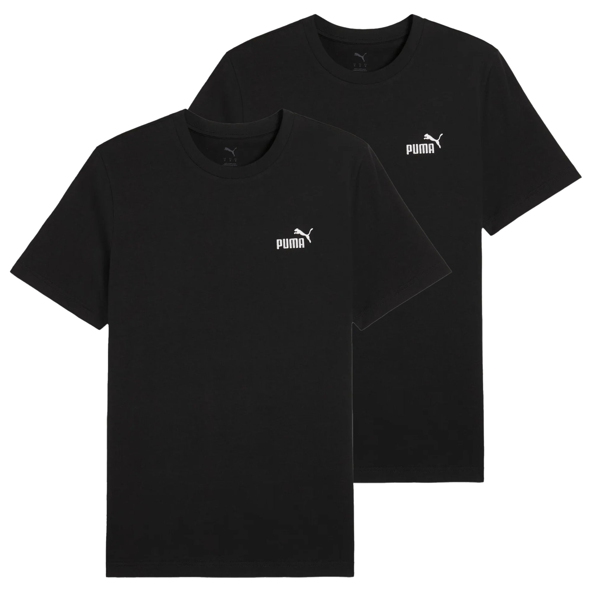 PUMA Herren T-Shirt  2er Pack - ESS Small No. 1 Logo Tee , Rundhals, Kurzarm, uni