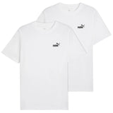 PUMA Herren T-Shirt  2er Pack - ESS Small No. 1 Logo Tee , Rundhals, Kurzarm, uni