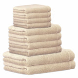CAWÖ Towel Set, 10 pieces - Lifestyle, 2x bath towels, 4x hand towels, 4x guest towels