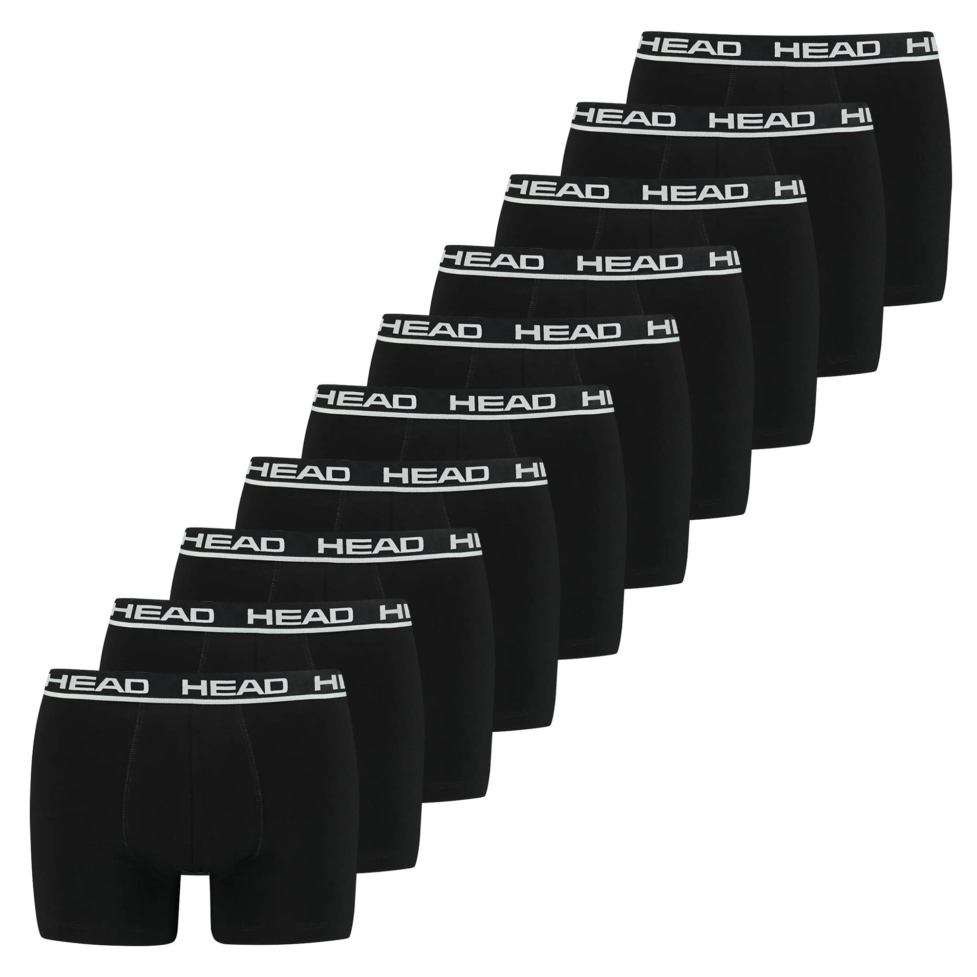 HEAD Herren Boxershorts, 10er Pack - Basic Boxer Trunks ECOM, Stretch Cotton