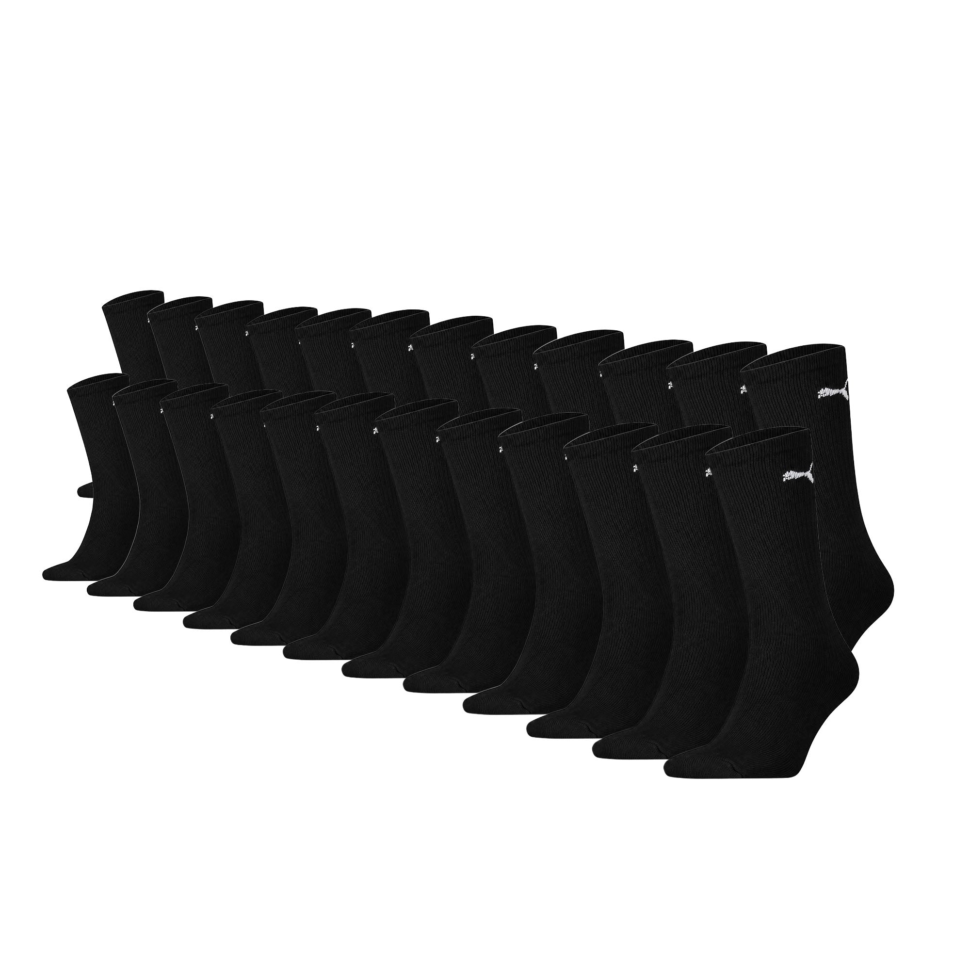 PUMA Unisex Socks, 24 Pack - Sport Crew Sock,Tennis Socks, ECOM
