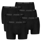 PUMA Herren Boxershorts, 6er Pack - Everyday Basic Boxers 6P, Cotton Stretch, einfarbig