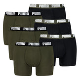 PUMA Herren Boxershorts, 6er Pack - Everyday Basic Boxers 6P, Cotton Stretch, einfarbig