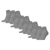 PUMA Unisex 12-Pack Cushioned Quarter Socks, Logo, Solid Colour