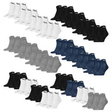 PUMA Unisex 12-Pack Cushioned Quarter Socks, Logo, Solid Colour