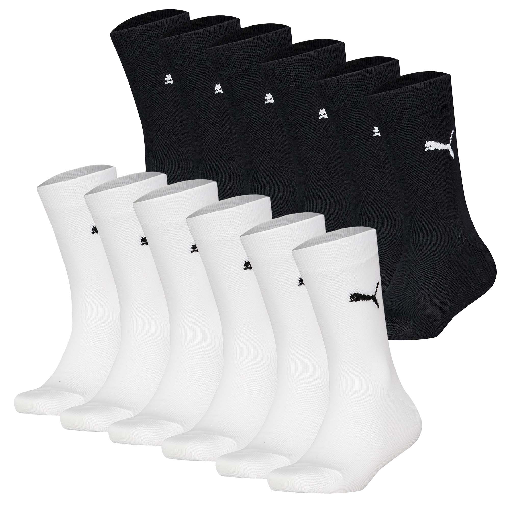 PUMA Kinder Socken 12er Pack - Easy Rider, ECOM, einfarbig, Logo