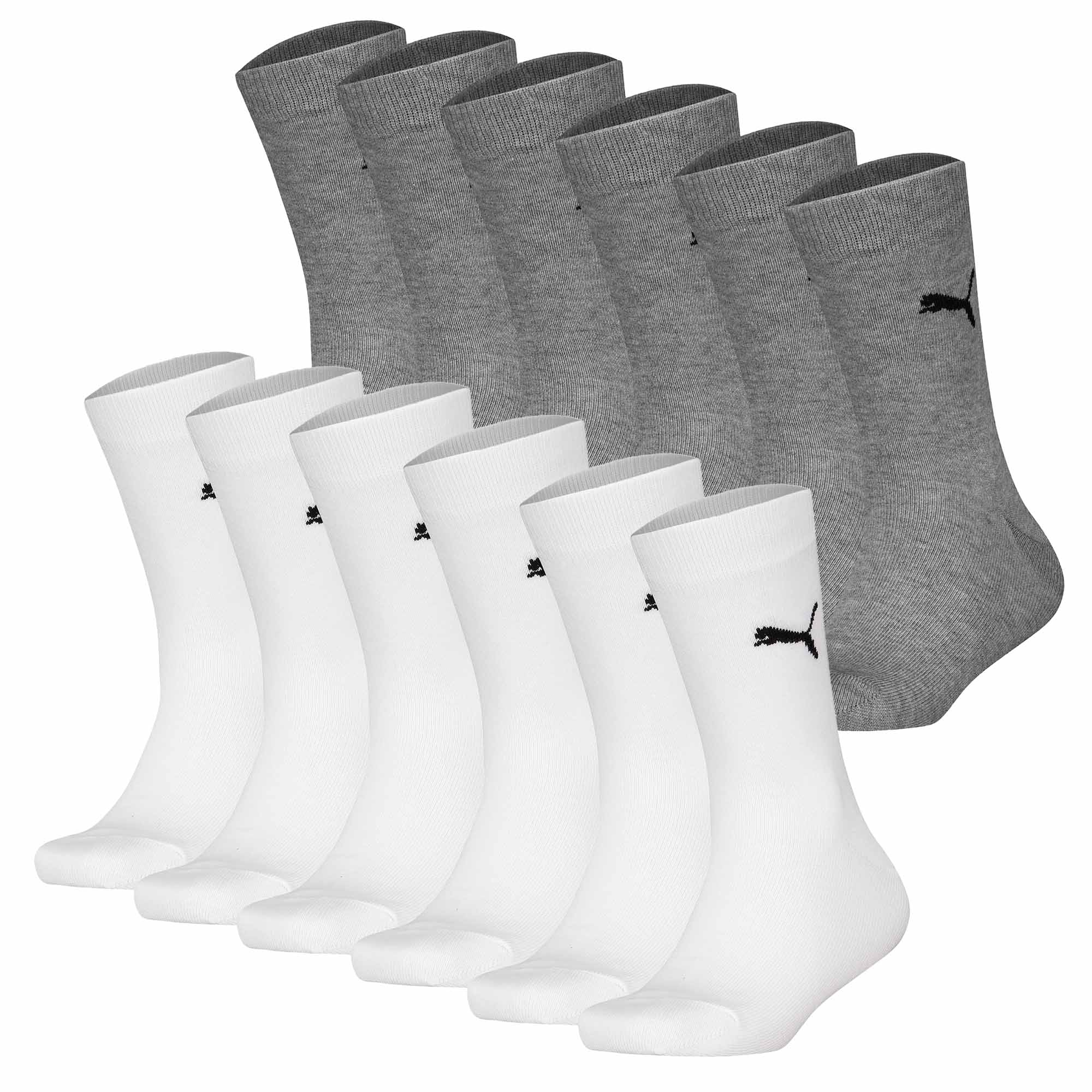 PUMA Kinder Socken 12er Pack - Easy Rider, ECOM, einfarbig, Logo