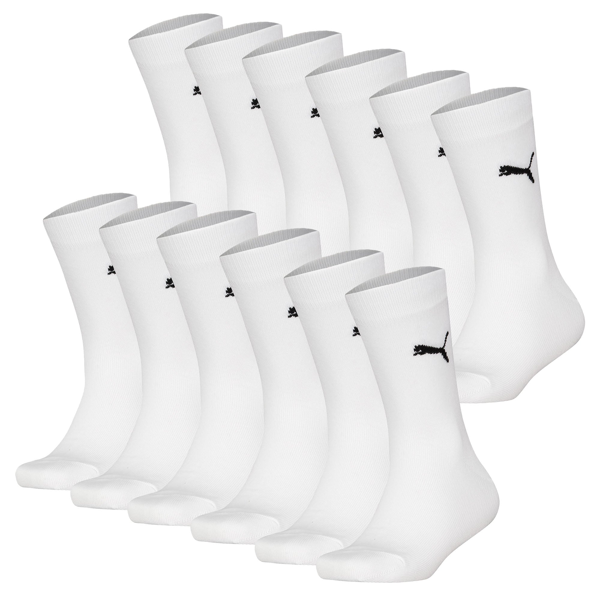 PUMA Kinder Socken 12er Pack - Easy Rider, ECOM, einfarbig, Logo