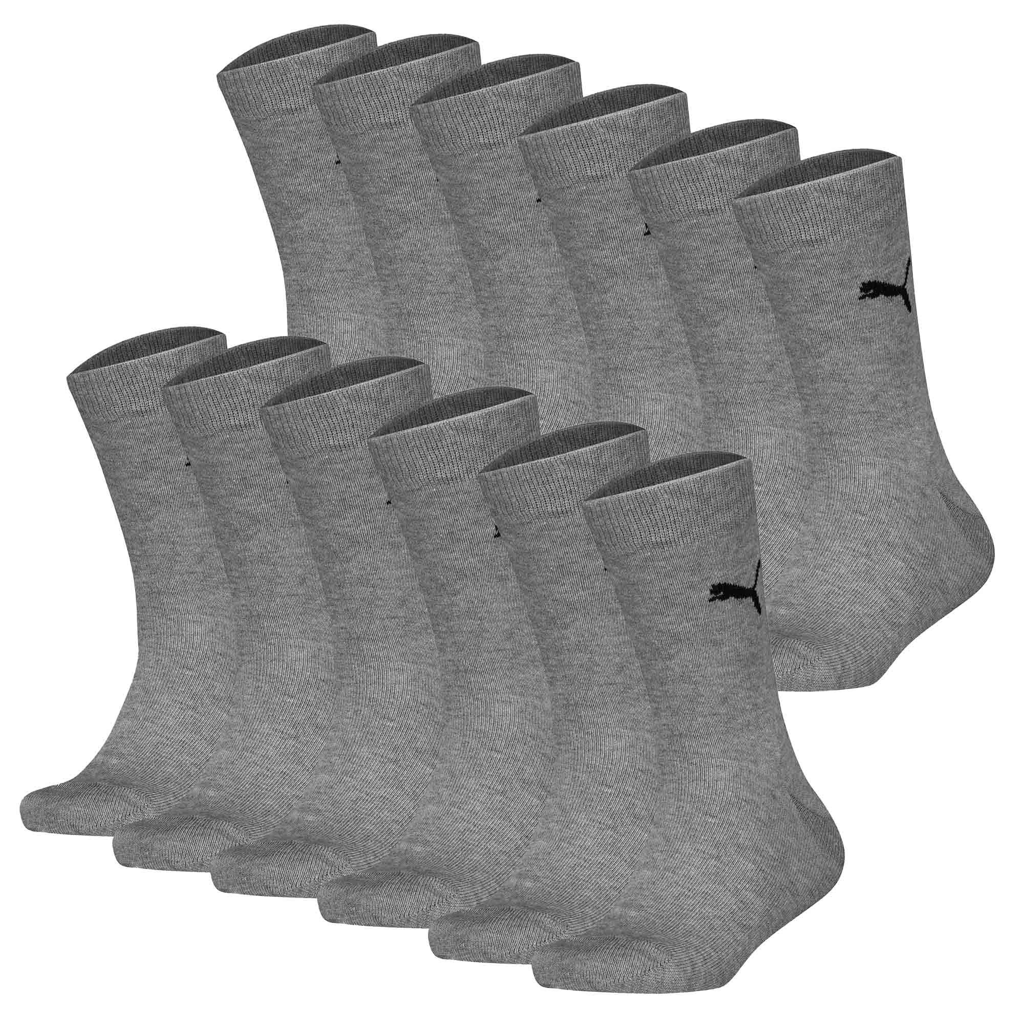 PUMA Kinder Socken 12er Pack - Easy Rider, ECOM, einfarbig, Logo