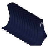 HEAD unisex socks, pack of 12 - All  Sports Training Short Crew, sports socks, logo, solid colour