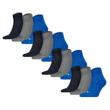 PUMA Unisex Quartersocken, 12er Pack - Quarter Plain 12P, Logo, einfarbig