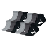 PUMA Children Sneaker Socks, 12-Pack - BWT Sneaker 12P, Logos, single colour