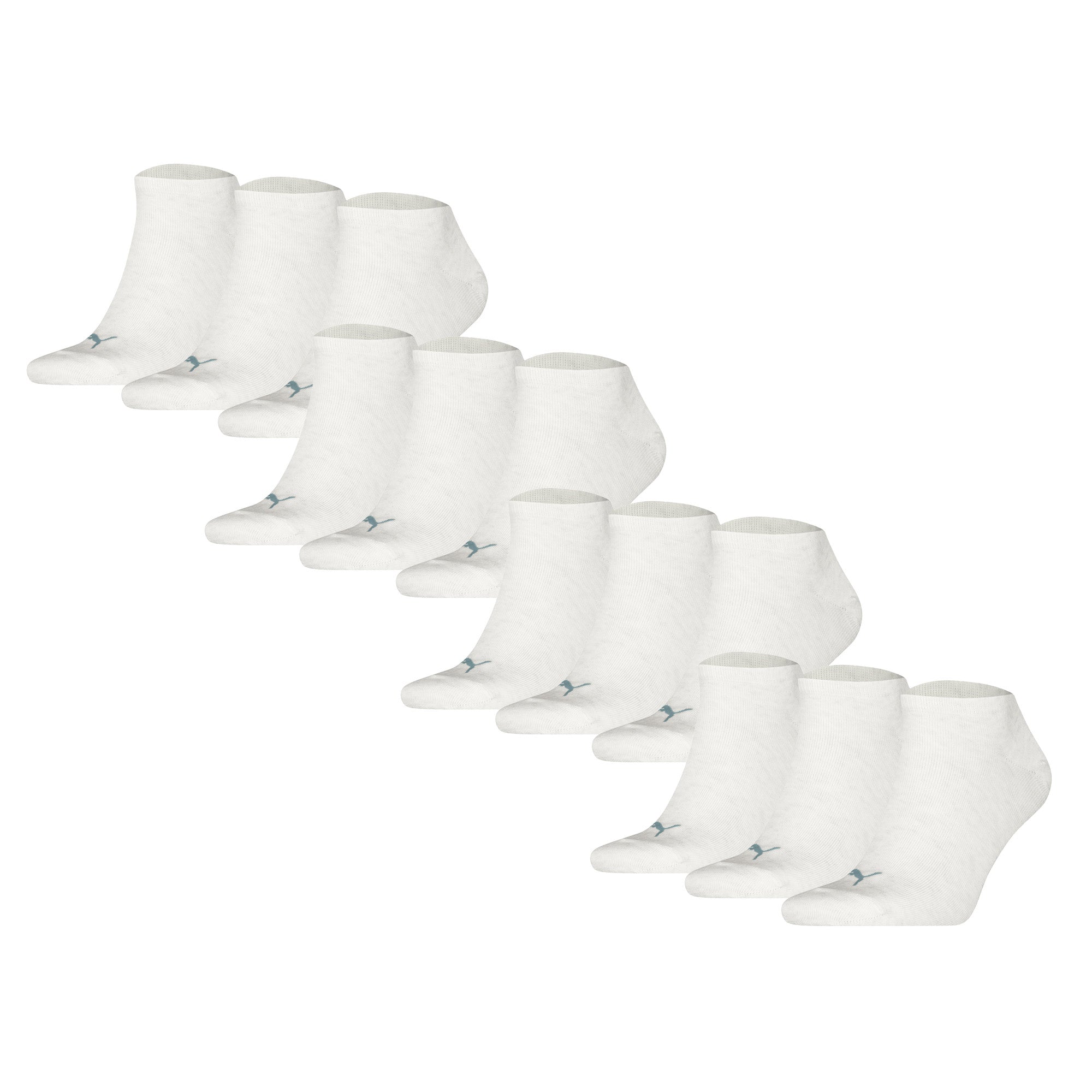PUMA Unisex Sneakersocken, 12er Pack - Sneaker Plain 12P, Logo, einfarbig