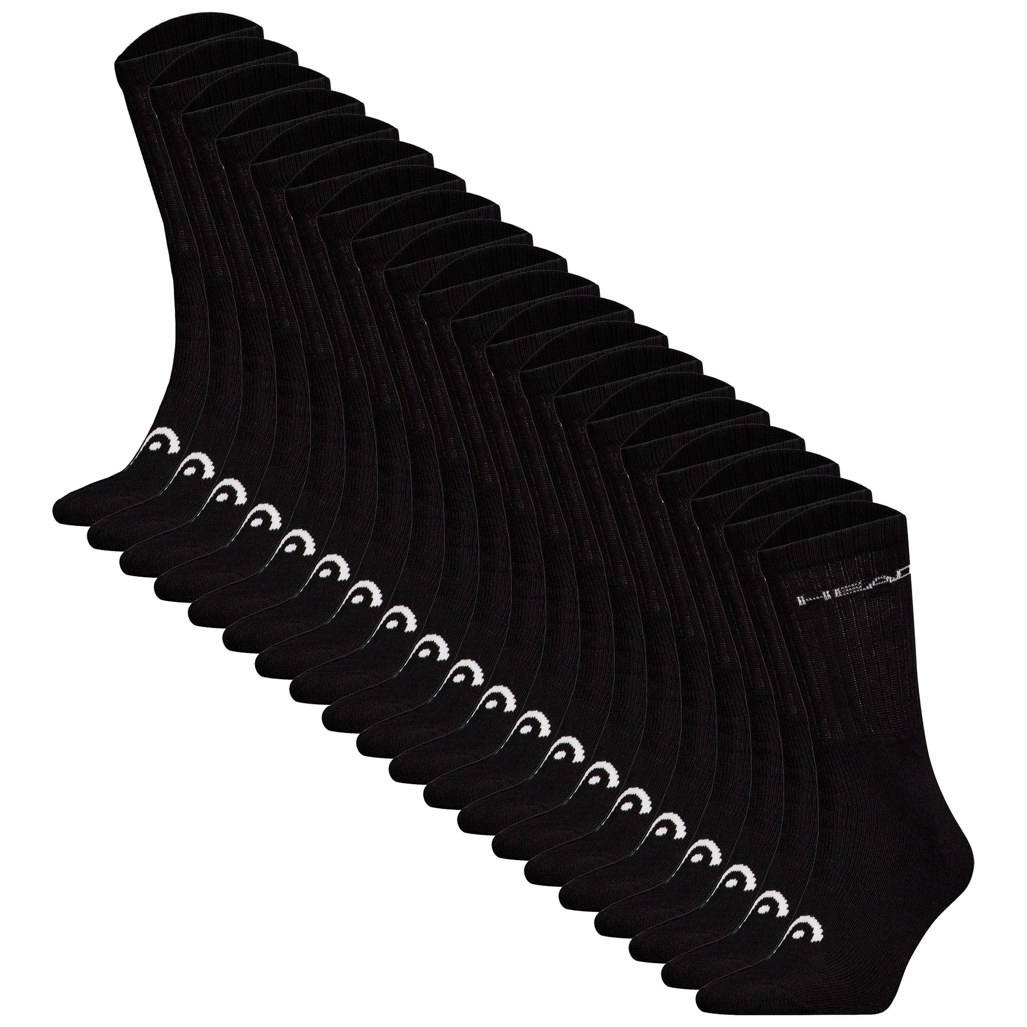 HEAD unisex socks, 20-pack - ELEMENTS ALL SPORTS CREW ECOM, solid color