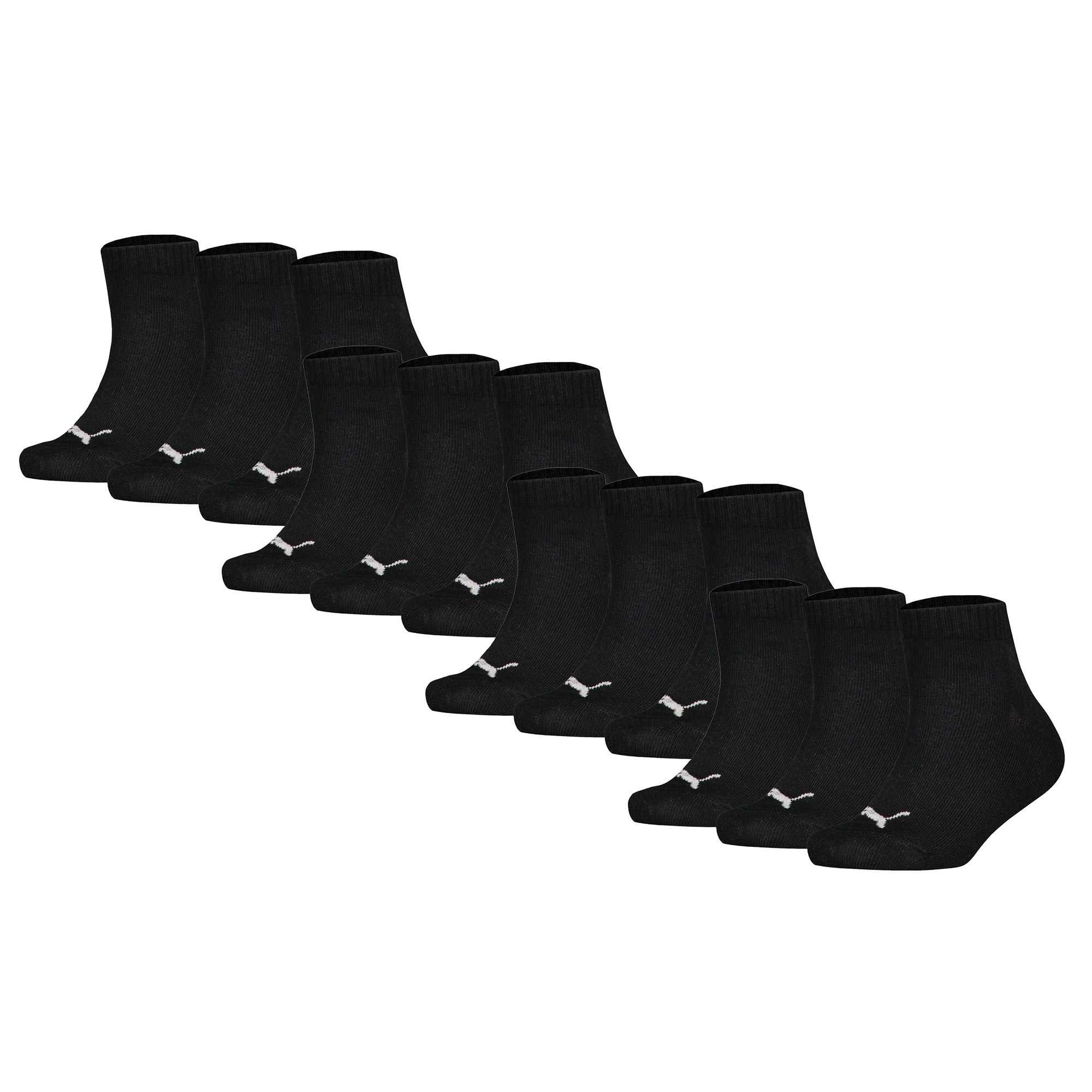 PUMA Kinder Quarter Socken, 12er Pack - Plain Quarter 12P, Logos, einfarbig
