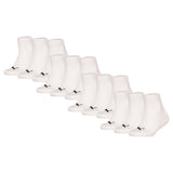 PUMA Kids Quarter Socks, 12-Pack - Plain Quarter 12P, Logos, single colour