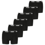 PUMA Men Boxer Shorts, 6-pack - Boxer 6P, Cotton Stretch, Logo, plain