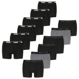PUMA Men Boxer Shorts, 6-pack - Boxer 6P, Cotton Stretch, Logo, plain