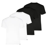 PUMA Herren T-Shirts, 4er Pack - Crew Neck Tee 4P, Rundhals Regular Fit, Baumwolle, einfarbig