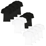 PUMA Herren T-Shirts, 4er Pack - Crew Neck Tee 4P, Rundhals Regular Fit, Baumwolle, einfarbig
