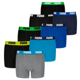 PUMA Boys Boxer shorts, 8-pack - Everyday Basic Boxers ECOM 8P, cotton blend, logo
