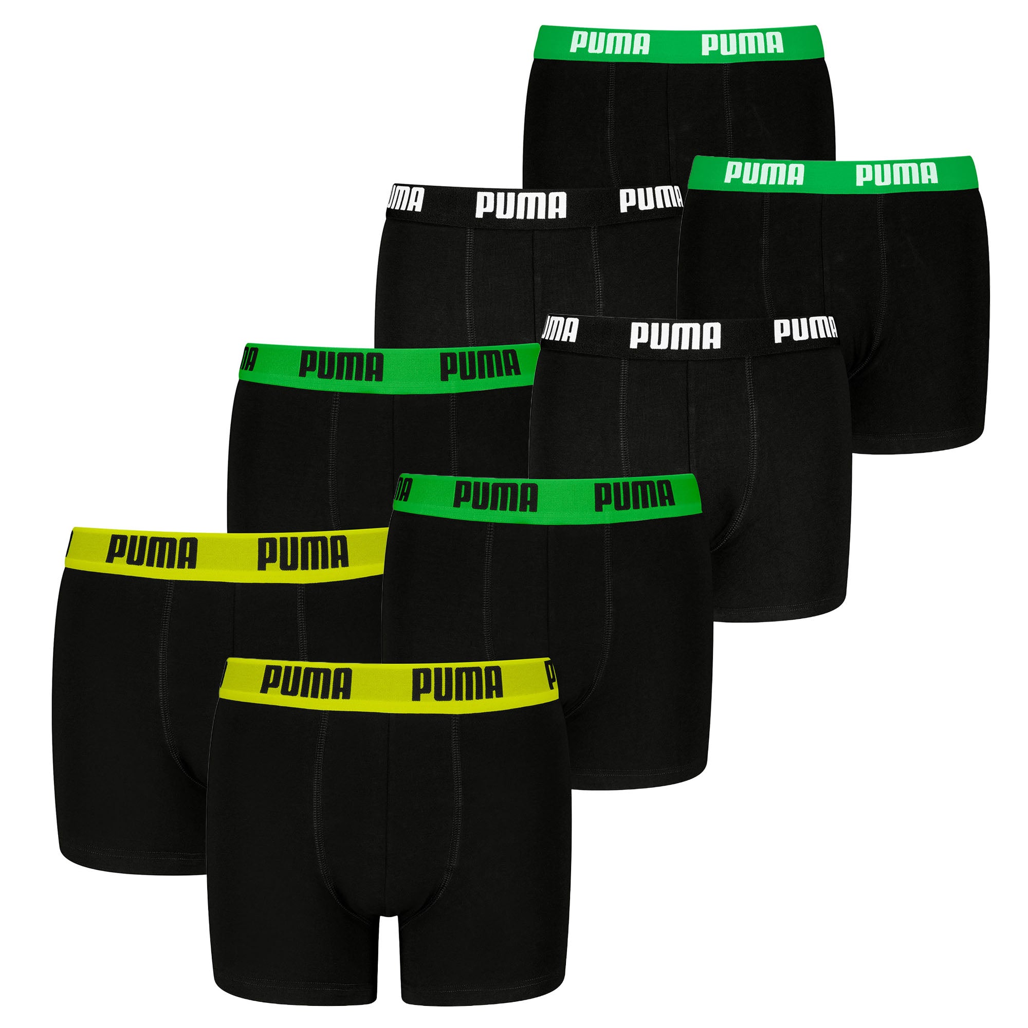 PUMA Boys Boxer shorts, 8-pack - Everyday Basic Boxers ECOM 8P, cotton blend, logo