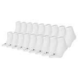 PUMA Unisex Quarter Socks, 18 Pack - Quarter Plain ECOM 18P, Logo, solid colour