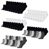 PUMA Unisex Quarter Socks, 18 Pack - Quarter Plain ECOM 18P, Logo, solid colour