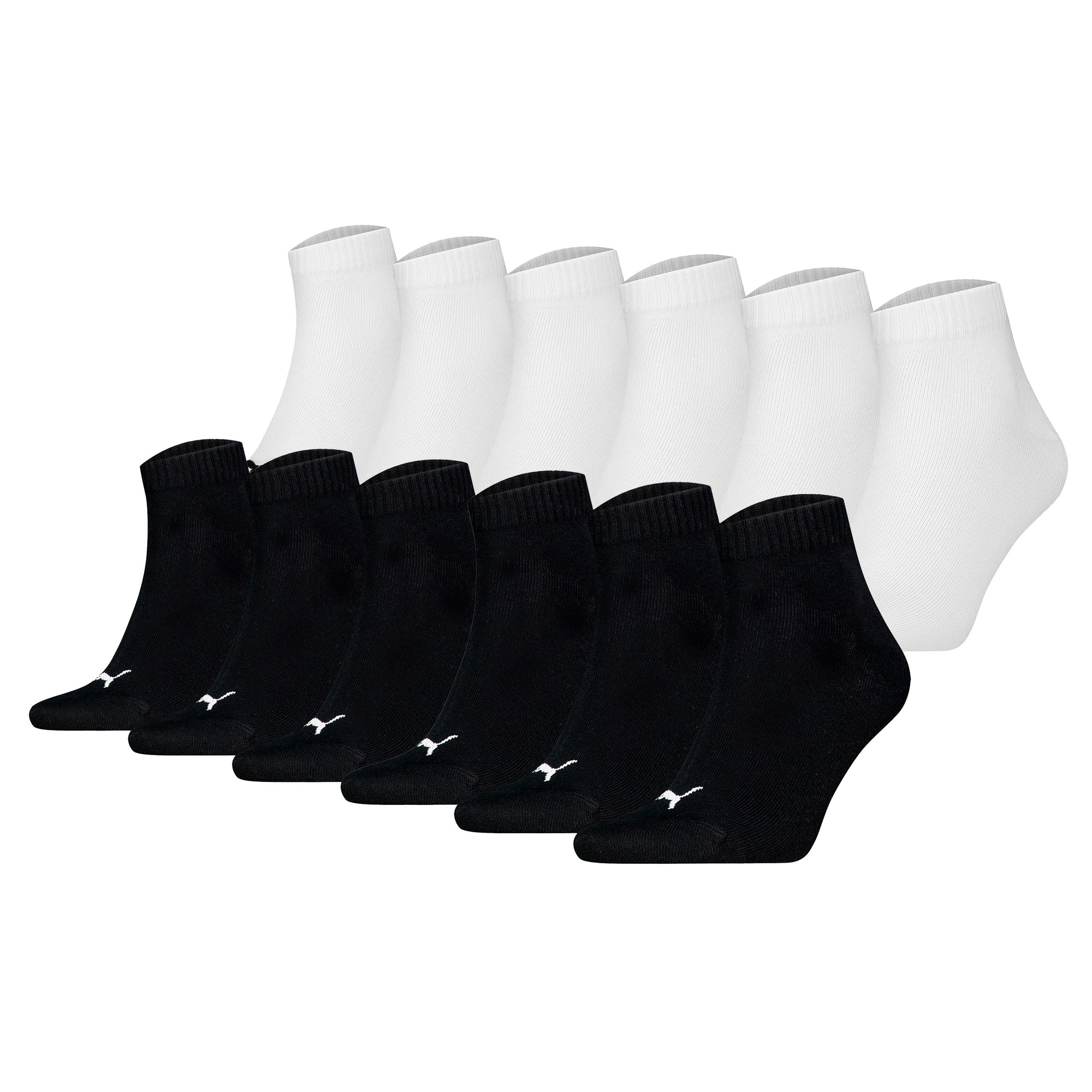 PUMA Unisex Quarter Socken, 12er Pack - Quarter Plain ECOM 12P, Logo, uni
