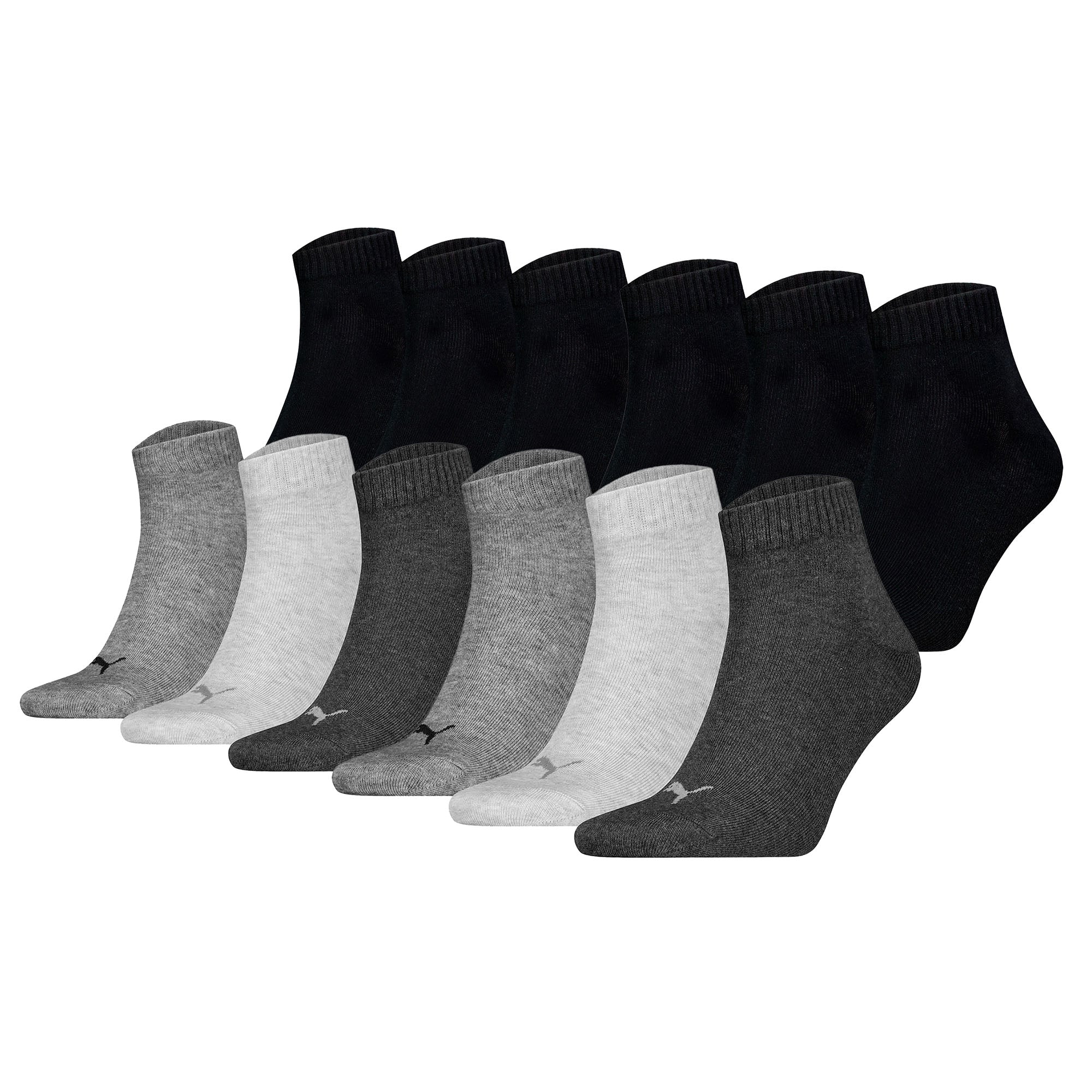 PUMA Unisex Quarter Socken, 12er Pack - Quarter Plain ECOM 12P, Logo, uni
