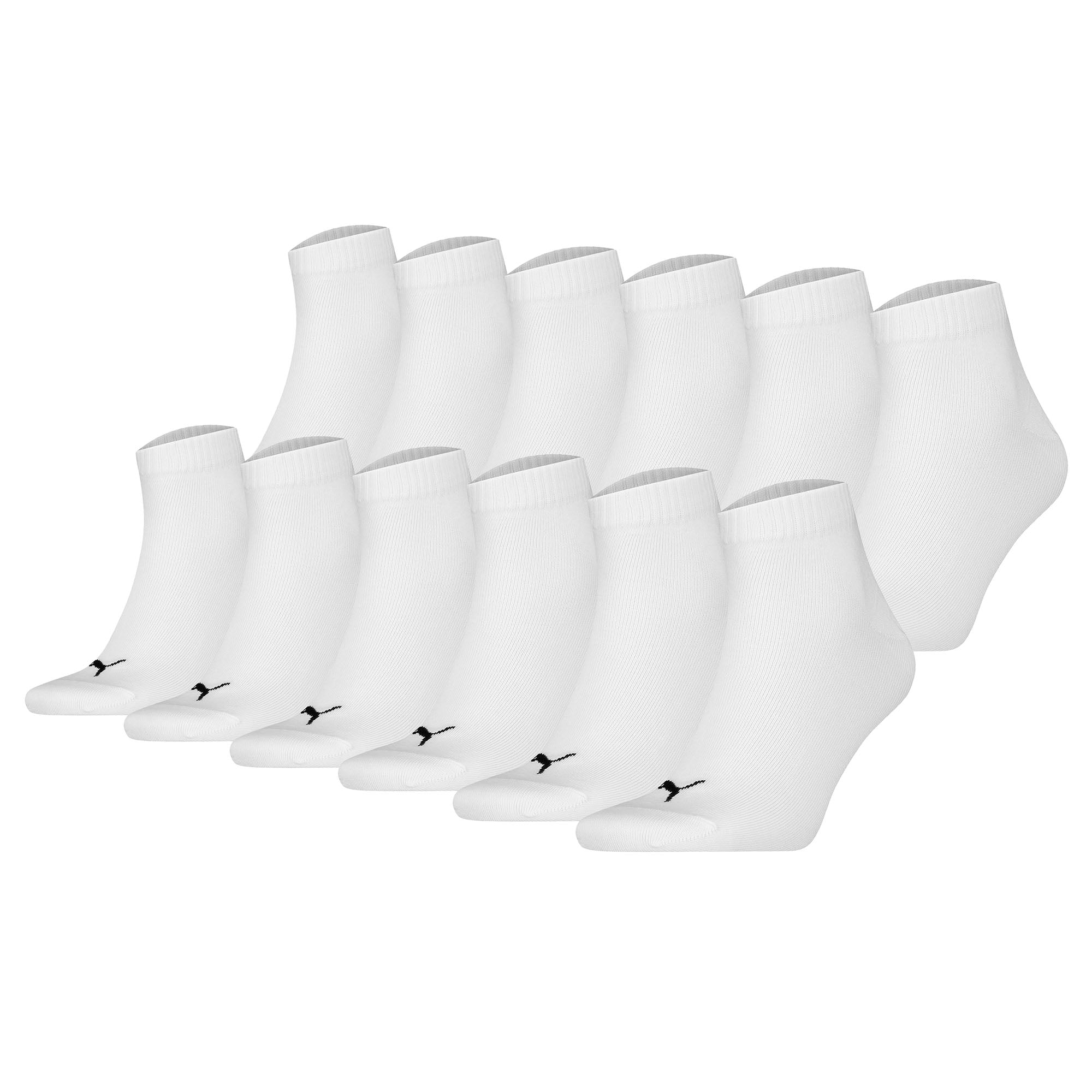 PUMA Unisex Quarter Socken, 12er Pack - Quarter Plain ECOM 12P, Logo, uni