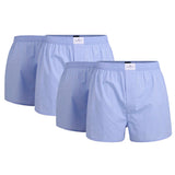 TOM TAILOR men's boxer shorts, 4-pack - woven shorts, cotton, poplin, check