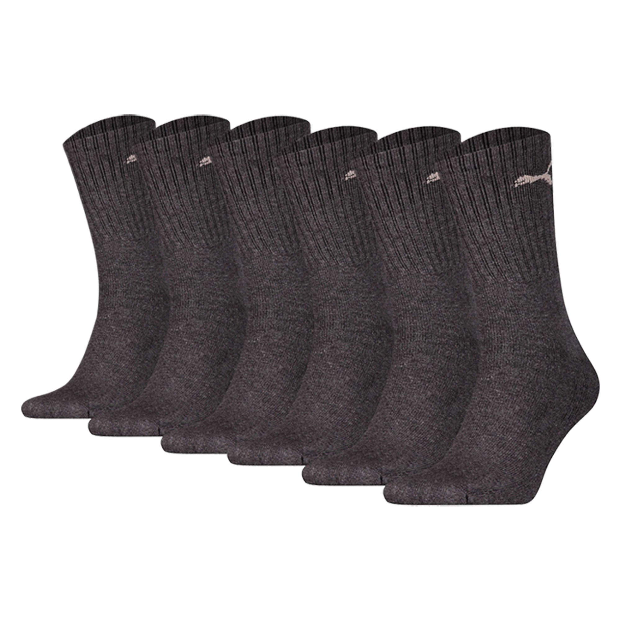 PUMA Unisex Sportsocken, 6 Paar - Tennissocken, Crew Sport Socken, einfarbig