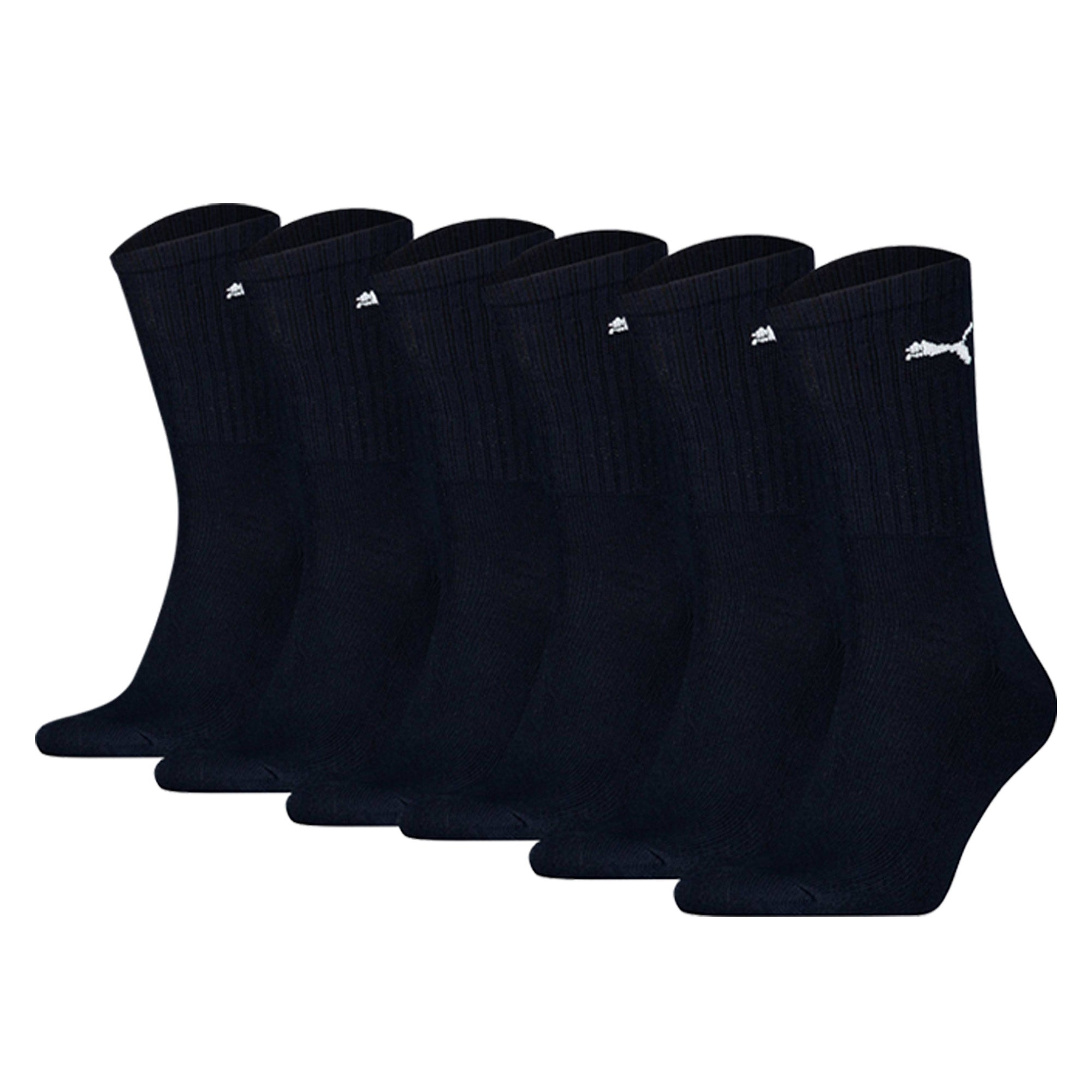 PUMA Unisex Sportsocken, 6 Paar - Tennissocken, Crew Sport Socken, einfarbig
