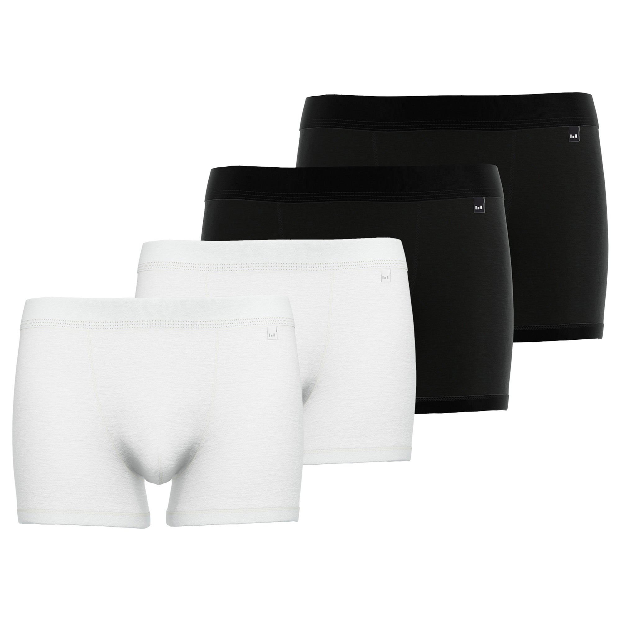GÖTZBURG Men's Boxer Shorts, 4-pack - X-lastic, underwear, pants, logo, solid colour