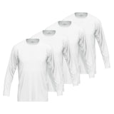 GÖTZBURG Herren Langarmshirt, 4er Pack - Baumwolle, Longsleeve, einfarbig