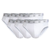 CR7 Herren Slips, 6er Pack - Briefs, Logobund, Stretch Cotton