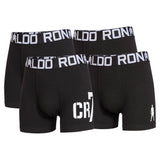 CR7 Boys' Boxer Shorts, 4-Pack - Trunks, Cotton Stretch, Logo Waistband
