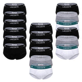LACOSTE Men's Briefs, 6-pack - Casual, Briefs, Cotton Stretch, Logo Waistband