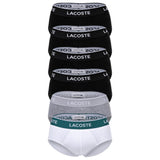 LACOSTE Men's Briefs, 6-pack - Casual, Briefs, Cotton Stretch, Logo Waistband