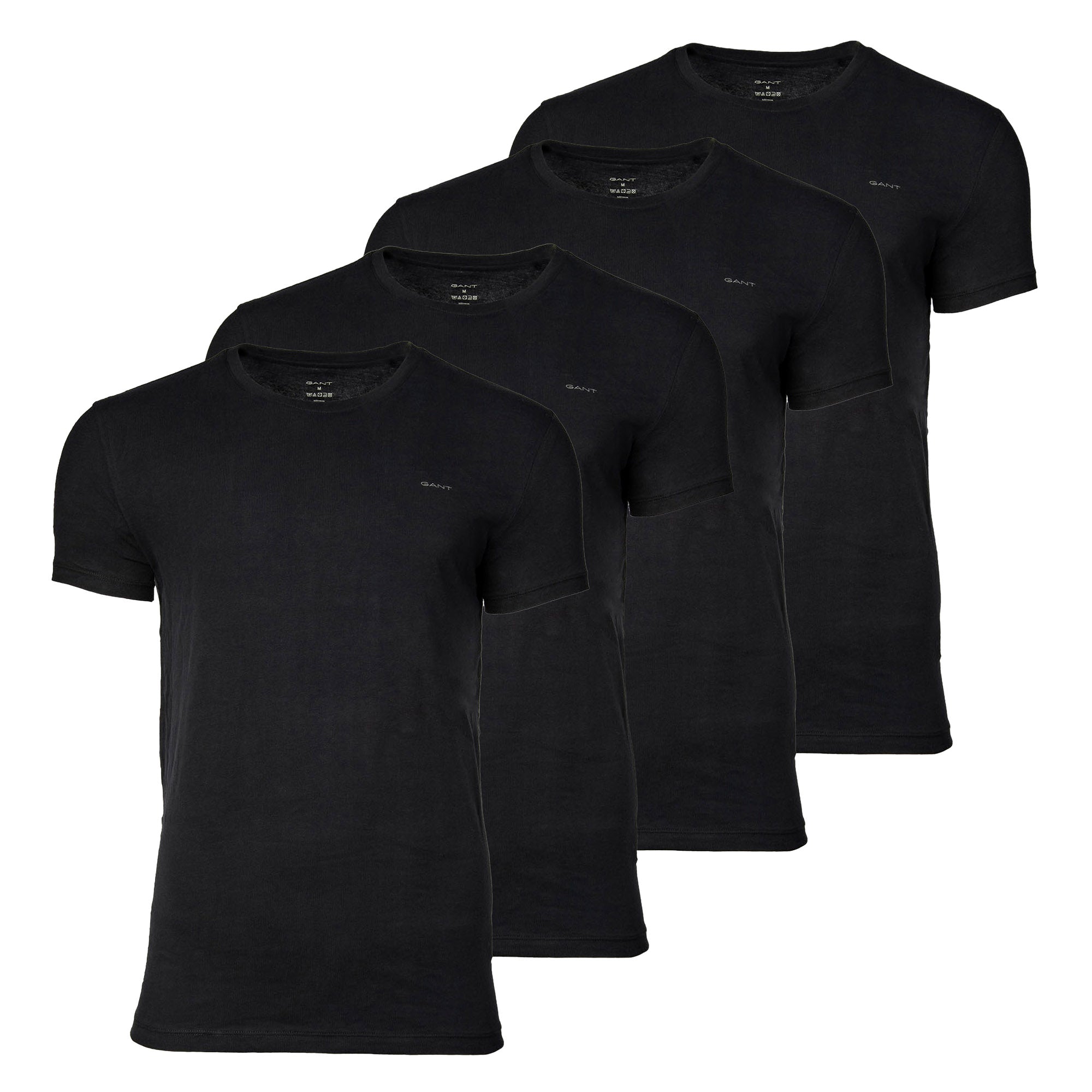 GANT Men's T-shirt, 4-pack - C-NECK T-SHIRT 4-PACK, round neck, short sleeve, cotton