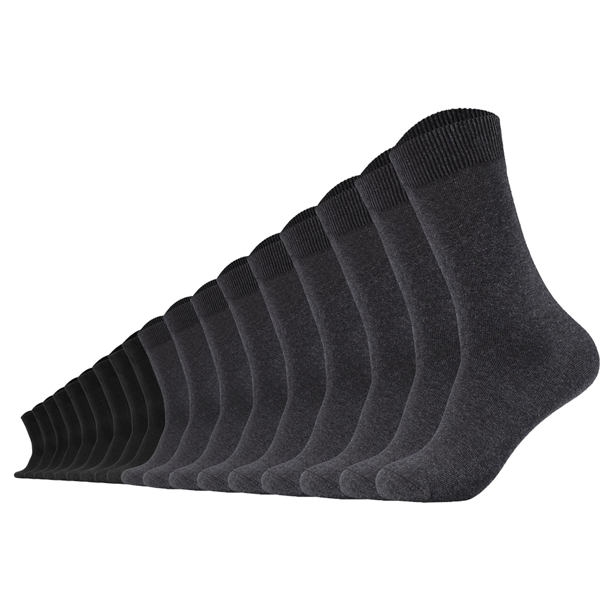 Camano unisex socks pack of 18 - Comfort Socks, plain colour