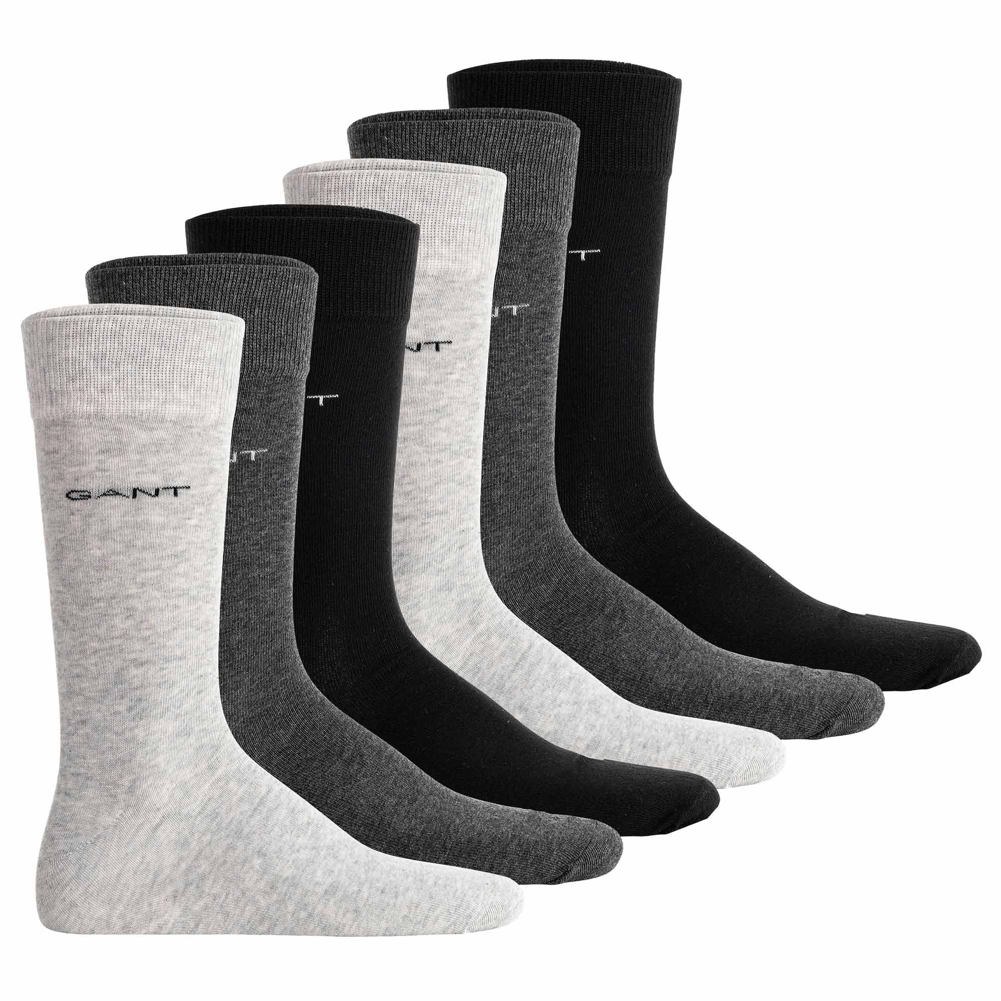 GANT Herren Socken, 6er Pack - Soft Cotton Socks, Strümpfe, einfarbig