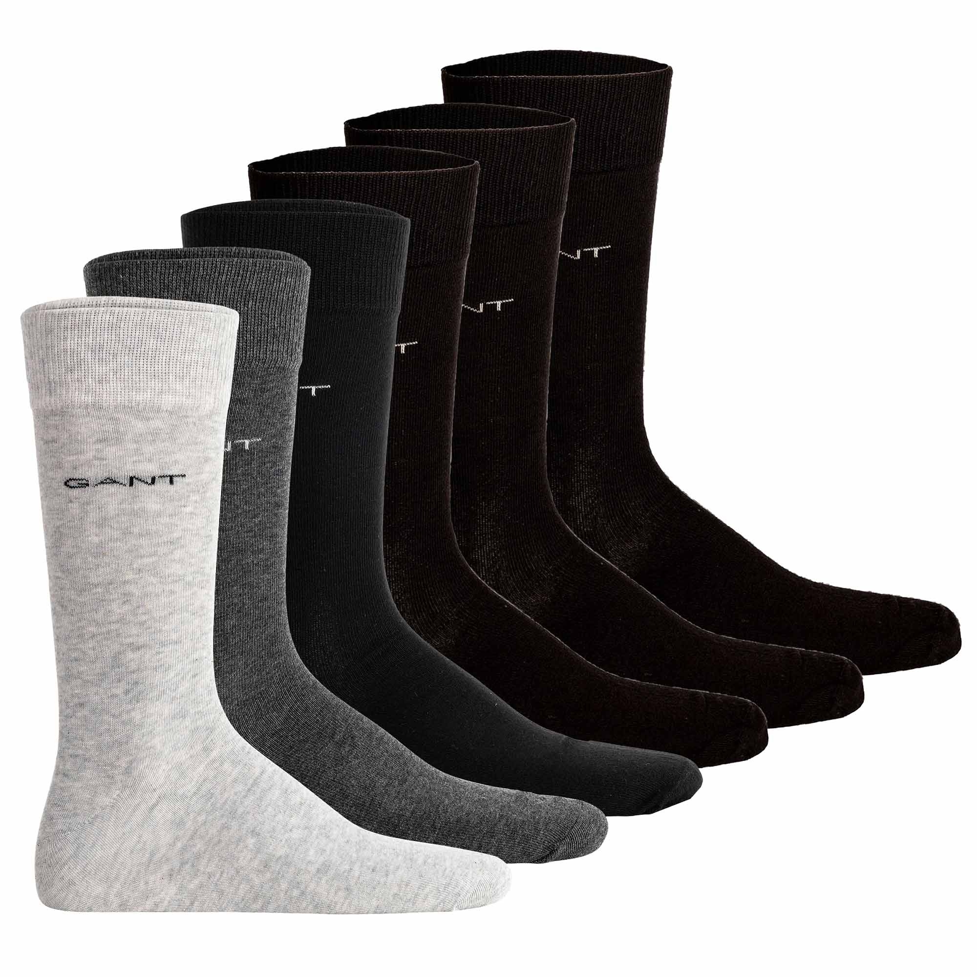 GANT Men Socks, 3-Pack - Soft Cotton Socks, Stockings, plain