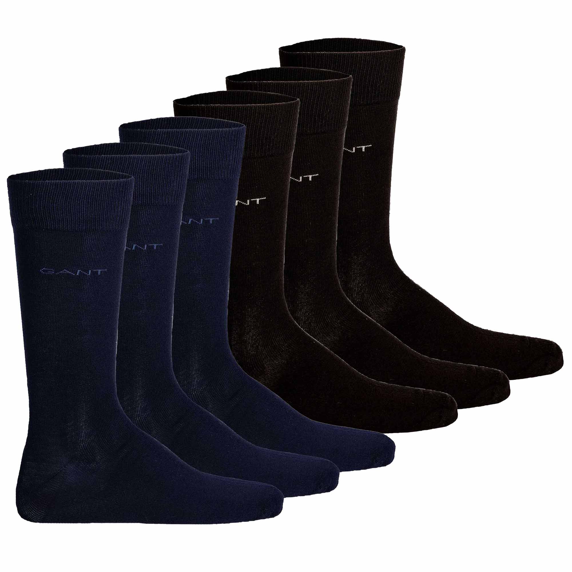 GANT Men Socks, 3-Pack - Soft Cotton Socks, Stockings, plain