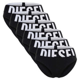 DIESEL Damen Slips, 6er Pack - LOLA-D-POP, Big Logo, Cotton Stretch, einfarbig