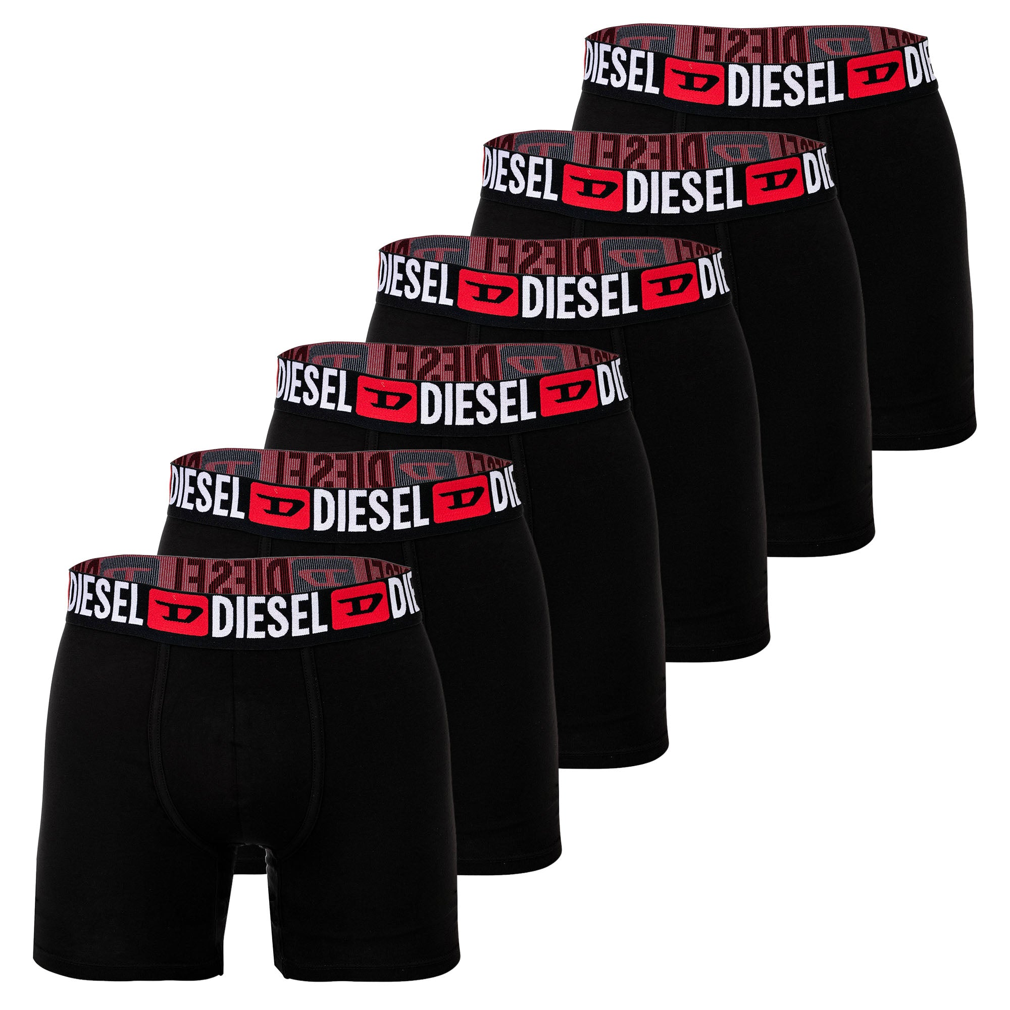 DIESEL Herren Boxershorts, 6er Pack - MAX-D-CORE, Boxer Briefs Long, Cotton Stretch