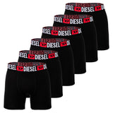 DIESEL Herren Boxershorts, 6er Pack - MAX-D-CORE, Boxer Briefs Long, Cotton Stretch