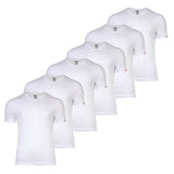 DIESEL Herren T-Shirt, 6er Pack - MICHAEL-D-CORE, Unterhemd, V-Neck, Kurzarm, Baumwolle